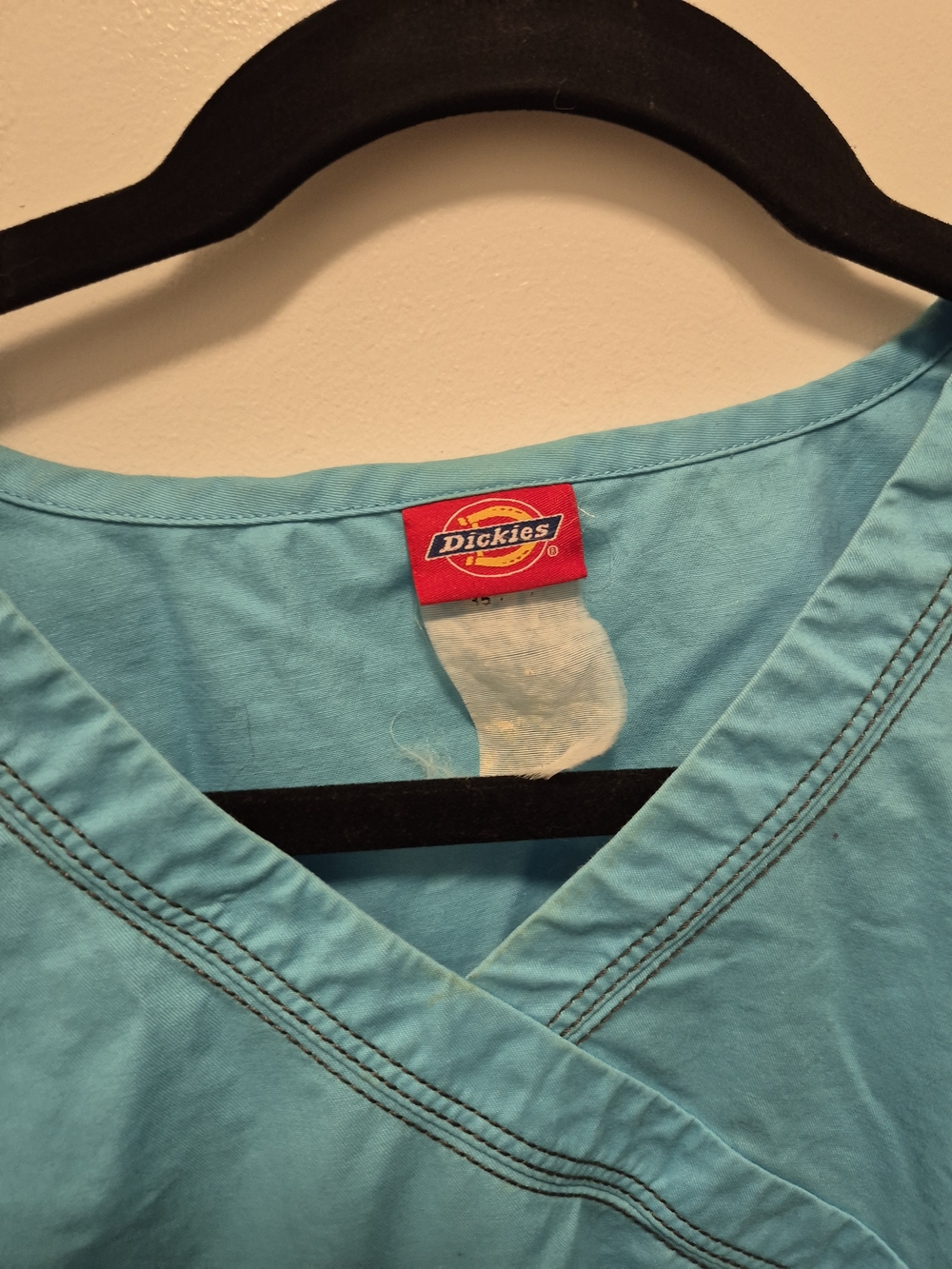 Dickies Women's Turquoise Scrub Top - V-Neck